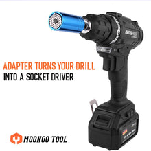 Moongo Tool Universal Socket, Gifts for Dad from Daughter Son - Christmas Gifts for Men, Father/Dad, DIY Handyman, Husband, Guys, Boyfriend, Him, Unique Tools for Men (7-19mm) Power Drill Adapter