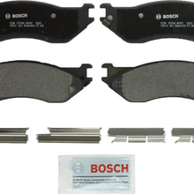 Bosch BP897 QuietCast Premium Semi-Metallic Disc Brake Pad Set For 2002-2006 Dodge Ram 1500; Front & Rear