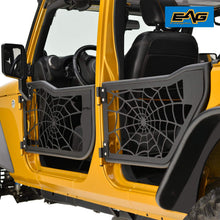 EAG Tubular Spyder Web Door with Side View Mirror Fit for 07-18 Jeep Wrangler JK 4 Door Only