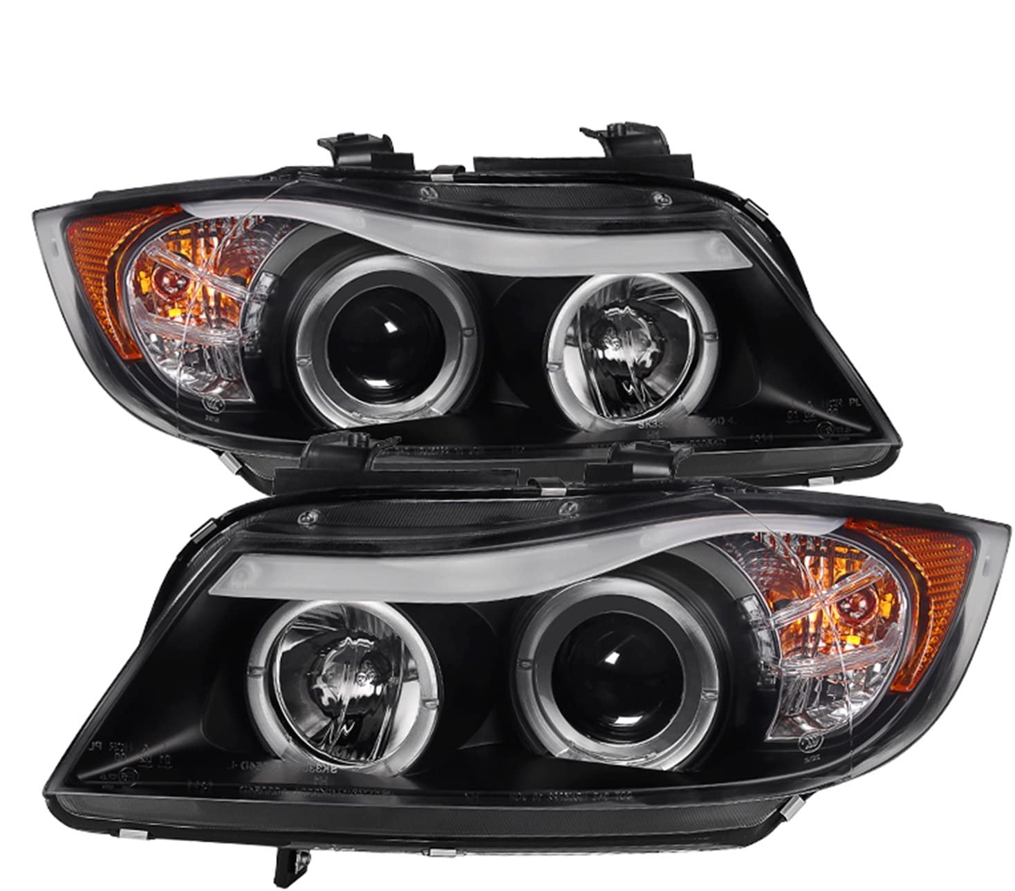 Spyder Auto 5009005 LED Halo Projector Headlights Black/Clear