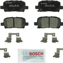 Bosch BC865 QuietCast Premium Ceramic Disc Brake Pad Set For: Acura MDX; Honda Odyssey, Pilot, Rear