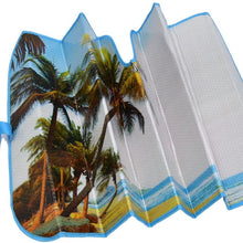 BDK AS- 601_AM Palm Tree Tropical Island Sunset Auto Windshield Sun Shade (for Car SUV Truck-Bubble Foil Folding Accordion) - AS-601__AM