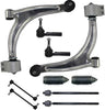 Detroit Axle - Complete 10-Piece Front Suspension Kit - Both (2) Front Lower Control Arm & Ball Joint, All 4 Tie Rod, 2 Sway Bar 11.8 Inch Center to Center - 04-12 Malibu - [05-10 G6] - 07-09 Aura