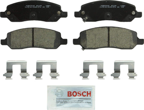 Bosch BC1172 QuietCast Premium Ceramic Disc Brake Pad Set For 2006-2011 Buick Lucerne and 2006-2011 Cadillac DTS; Rear