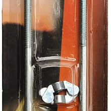 Road Power 966-10 General Motors J Hook Battery Hold down bolts, 2-Pack, Chrome, 10-Inch