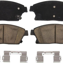 Wagner QuickStop ZD1467 Ceramic Disc Pad Set Includes Pad Installation Hardware, Front