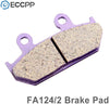 ECCPP Front and Rear Carbon Fiber Brake Pads for Honda GL 1500 Goldwing 1500 SE L 1988-2000