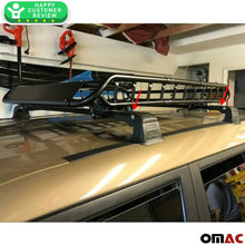 Roof Rack Crossbars Fits KIA Soul 2014-2019 | Luggage Kayak Cargo Hard-Shell Carrier | Aluminum Rooftop of Your Car | Black 2 Pcs.