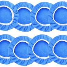 KingBra Car Polisher Bonnet Pads 8Pcs Soft Microfiber Polishing Bonnet Buffing Pad Cover Car Care Microfiber Applicator Pads Waxer Pads for Car Polisher Car Wood Stone (9 to 10 Inches)