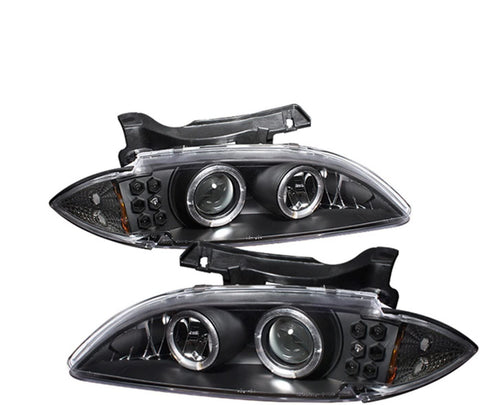 Spyder Auto 5009265 LED Halo Projector Headlights Black/Clear