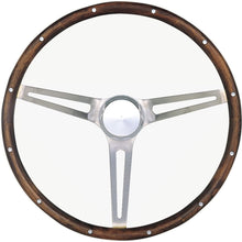 Grant 967-0 Classic Nostalgia Style Steering Wheel with Hardwood Grip and Brushed Stainless Spokes