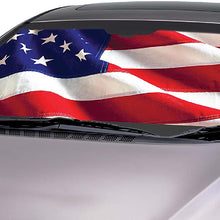 Intro-Tech NS-89-US RW&B Custom Fit American Flag Windshield Sunshade for Select Nissan Rogue Models
