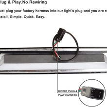LED 3rd Brake Light Rear Tail Brake Light Cargo Lamp Waterproof Smoke Lens Chrome Housing High Mount Brake Light Replacement fit for 1999-2006 Chevy Silverado/GMC Sierra 1500 2500HD 3500 5978318