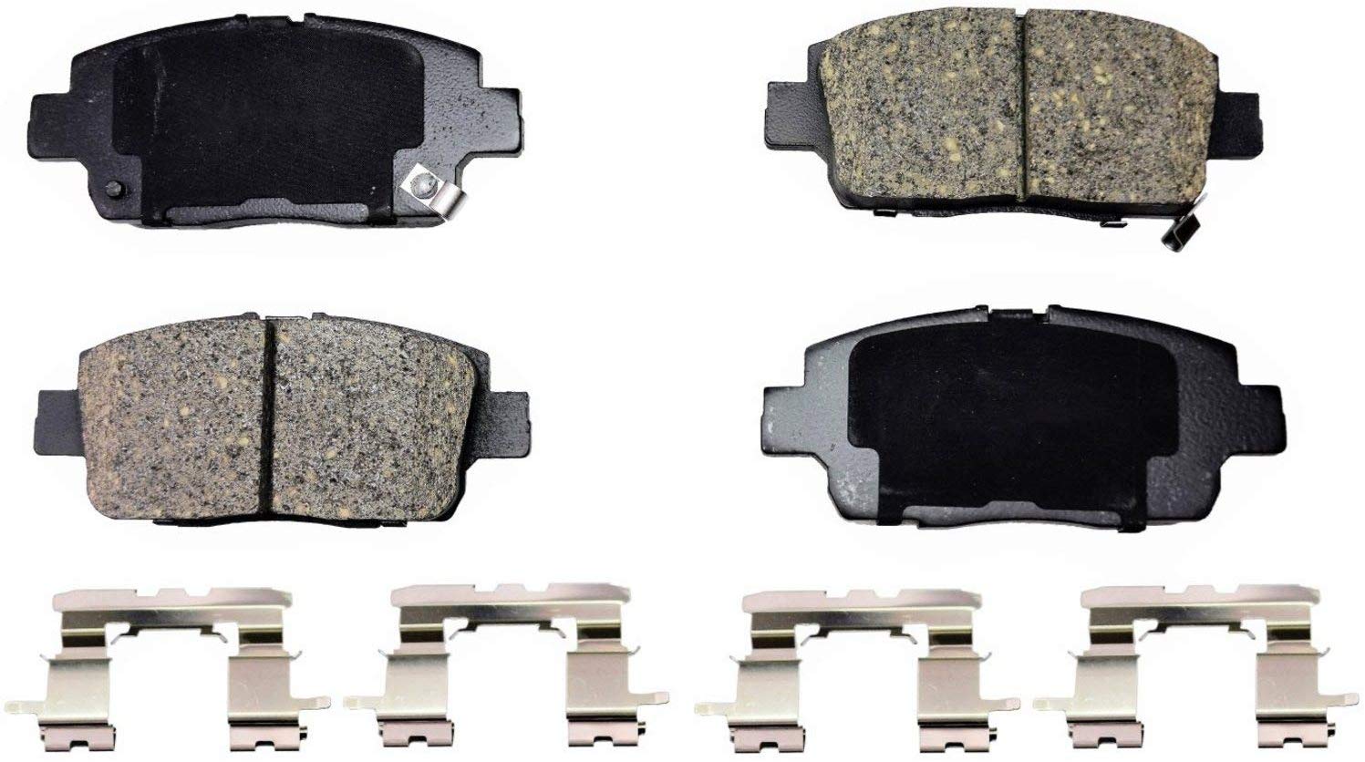 PT Auto Warehouse PT1249 - Ceramic Disc Brake Pad Set - Front