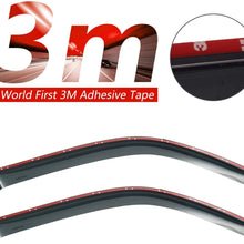 AUTEX Tape On Window Visor Compatible with Toyota 4runner 1996 1997 1998 1999 2000 2001 2002 Side Window Deflectors 4Pcs