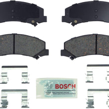 Bosch BE1159H Blue Disc Brake Pad Set with Hardware for Select Buick Allure, LaCrosse, Lucerne; Cadillac DTS; Chevrolet Impala, Monte Carlo - FRONT