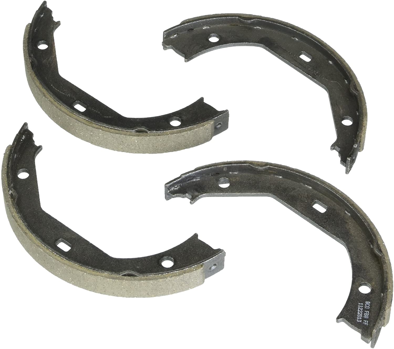 Bosch BS831 Blue Drum Parking Brake Shoe Set for Select 1997-2017 BMW 1 Series, 3 Series, 4 Series, 5 Series, M Series, and X Series vehicles - REAR