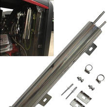BLACKHORSE-RACING 3" X 9" Radiator Coolant Overflow Puke Tank Polished Stainless Steel 32OZ