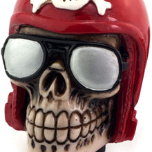 Thruifo Skull Handle Shifter Knob, Pilot Style MT Car Gear Stick Shift Head Fit Most Manual Automatic Vehicles, Red