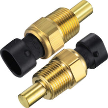 2 Pieces Engine Coolant Sensor Coolant Temperature Sensor Multi-purpose Brass Cooling Temperature Sensor Compatible with Honda Acura Buic Chevrolet GMC