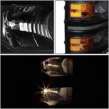 GM2503389 OE Style Black Housing Passenger/Right Side Headlight Lamp for Chevy Silverado 14-15