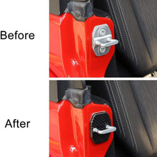 Voodonala for Jeep JK ABS Carbon Fiber Door Lock Covers Protection Trim for 2007-2019 Jeep Wrangler JK JKU, 2016+ Jeep Renegade, 2011+ Grand Cherokee, Chrysler, Grand Commander, 2019 RAM 6PCS