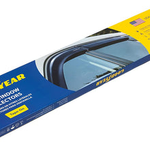 Goodyear Side Window Deflectors for Nissan Rogue 2014-2020, Tape-on Rain Guards, Window Visors, 4 Pieces - GY003121
