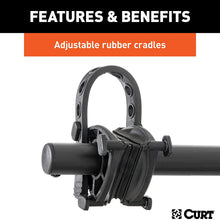 CURT 18030 Extendable Trailer Hitch Bike Rack Mount, Fits 1-1/4, 2-Inch Receiver, 2 or 4 Bicycles
