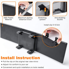 Wikomo Rear View Mirror, Convex Rearview Mirror Interior Clip on Wide Angle Rear View Mirror to Reduce Blind Spot Effectively