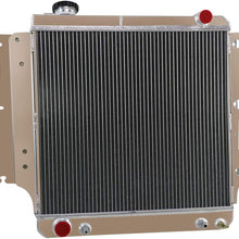 ALLOYWORKS Jeep Wrangler Radiator, 3 Row Full Aluminum Radiator For 1987-2006 Jeep Wrangler YJ TJ 2.4L 2.5L 4.0L 4.2L