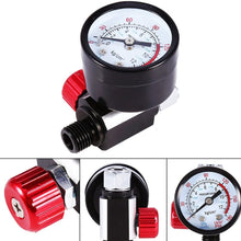 Universal BSP 1/4'' Spray Gun Air Regulator Auto with Pressure Gauge and Diaphragm Control, Air Adjusting Valve Regulator for Spray Guns and Pnuematic Tools