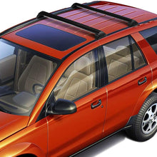 Pair OE Style Aluminum Bolt-on Top Rail Roof Rack Cross Bar Luggage Carrier Replacement for Saturn Vue 02-07
