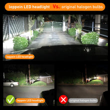 H11/H8/H9 LED Headlight Bulbs leppein S Series Low Beam/Fog Light 12xCREE Chips 6500K 6000LM Cool White Halogen Replacement-1 Pair