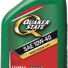 Quaker State 550043292-6PK Defy High Mileage 10W-40 Motor Oil (SN), 1 Quart, 6 Pack