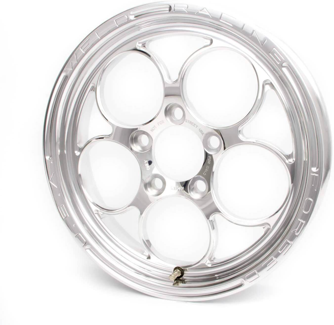 Weld Racing Wheel, Magnum 1 Piece, 15 x 3.5 in, 2.250 in Backspace, 5 x 4.75 in Bolt Pattern, Aluminum, Polished, Each