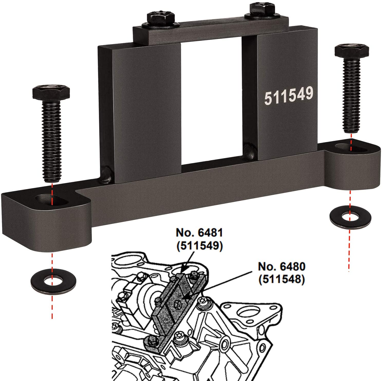 6481 Camshaft Holding Tool - Similar to Ford No. 303-577 Fits 1997-2004 Explorer/Mountaineer 4.0L SOHC V6