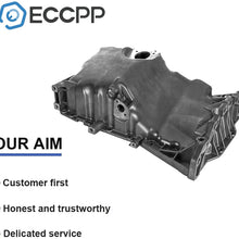 ECCPP Engine Oil Pan fit for 2002-2006 for A-udi A4 2.0L 2002-2006 for A-udi A4 Quattro 3.2L Compatible with 264-725