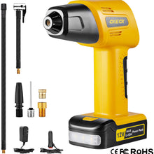 CKIECK All New Portable Cordless Air Compressor Pump Ⅱ, Powerful Rechargeable Li-ion Battery Tire Inflator