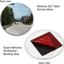 Zento Deals 4 Pcs 2" Rearview Blind Sport Mirrors Stick-On