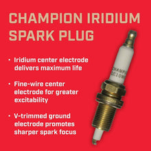 Champion QC10WEP (9005) Iridium Replacement Spark Plug, (Pack of 1)
