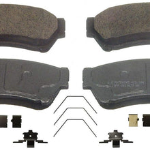 Wagner ThermoQuiet QC1164 Ceramic Disc Pad Set With Installation Hardware, Front