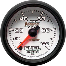 Auto Meter 7563 Phantom II Full Sweep Electric Fuel Pressure Gauge