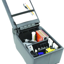 Pilot Automotive Pilot 124809 Universal Truck Seat/Bench Contractor Center Console Business Organizer and Storage with Adjustable Cup Holders, Clip Board, and Padded Top Lid for Armrest