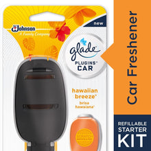 Glade PlugIns Car Air Freshener Pack, 1 Warmer + 4 Hawaiian Breeze Refill, 0.44 oz