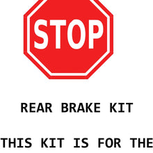 Detroit Axle R-31479-FBK Rear 282mm Brake Rotors & Ceramic Brake Pads, Brake Clips, Cleaner & Fluid (6pc Set)