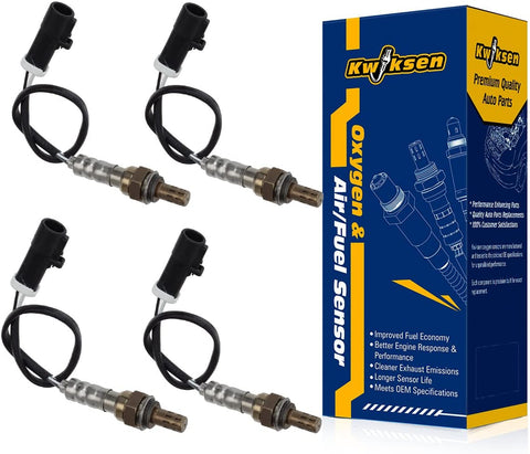 Kwiksen 4pcs Oxygen O2 Sensor 234-4610 Upstream&Downstream Replacement for Ford Mustang 1996 1997 1998