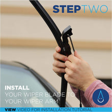 CLIX Wipers Click-on Wiper Blades - Starter Pack - Fits J-Hook, Pinch Tab, 16mm Top Button and 19mm Top Button wiper arms (16", Black)