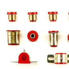 Andersen Restorations Red Polyurethane Front End Suspension Bushings Set with Oval Lower Control Arm Bushings Compatible with Pontiac GTO/LeMans/Tempest OEM Spec Replacements (12 Piece Kit)