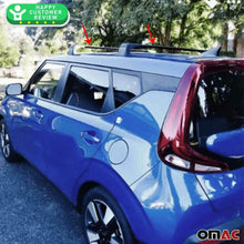 Roof Rack Crossbars Compatible with Kia Soul 2020-2021 | Luggage Kayak Cargo Hard-Shell Carrier | Aluminum Rooftop of Your Car or SUV | Black 2 Pcs.