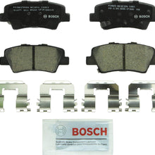 Bosch BC1544 QuietCast Premium Ceramic Disc Brake Pad Set For Hyundai: 2012-2017 Accent, 2011-2016 Elantra, 2013-2014 Elantra Coupe; Kia: 2014-2017 Optima, 2012-2017 Rio; Rear